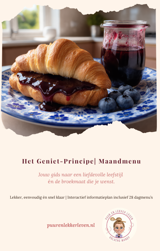 Het Geniet-Principe Maandmenu